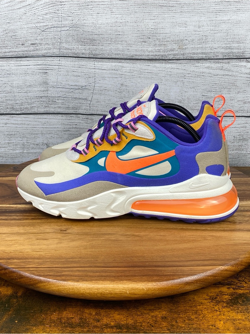 Nike Air Max 270 React ‘ACG’ Light Orewood Brown Shoes CU3014-181 Men’s Size 10